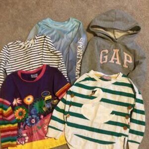 5 piece  Girls Long Sleeved Top  Bundle size 4